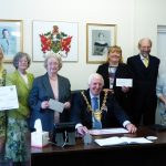 Mayor brings some cheer to Wrexham Charities