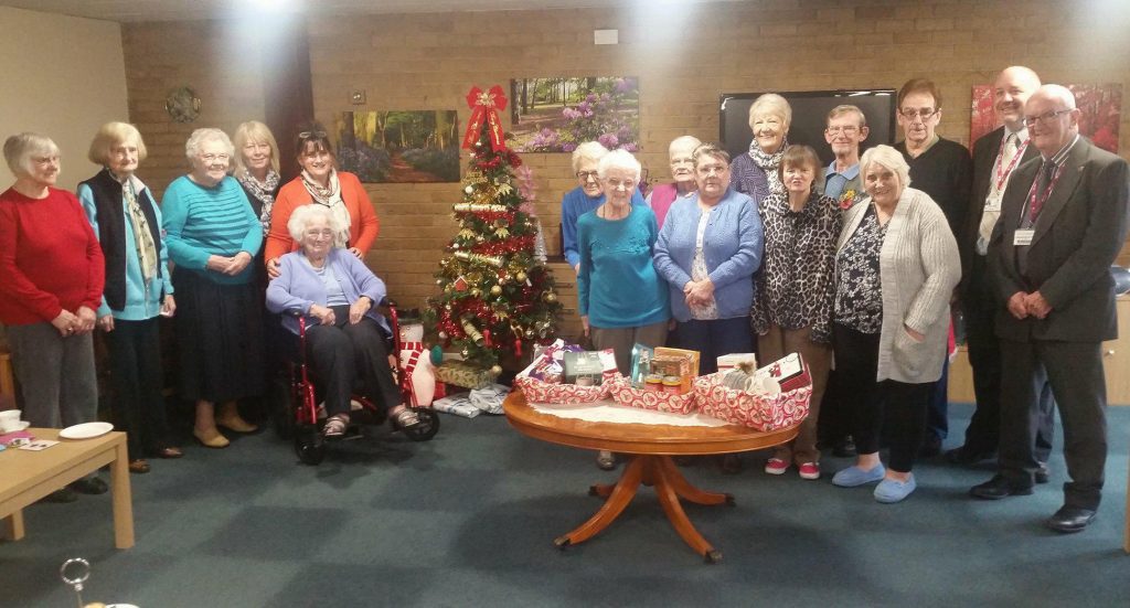 Festive gifts top off improvement work at sheltered housing scheme
