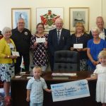 Former Mayor's charity cheque handover