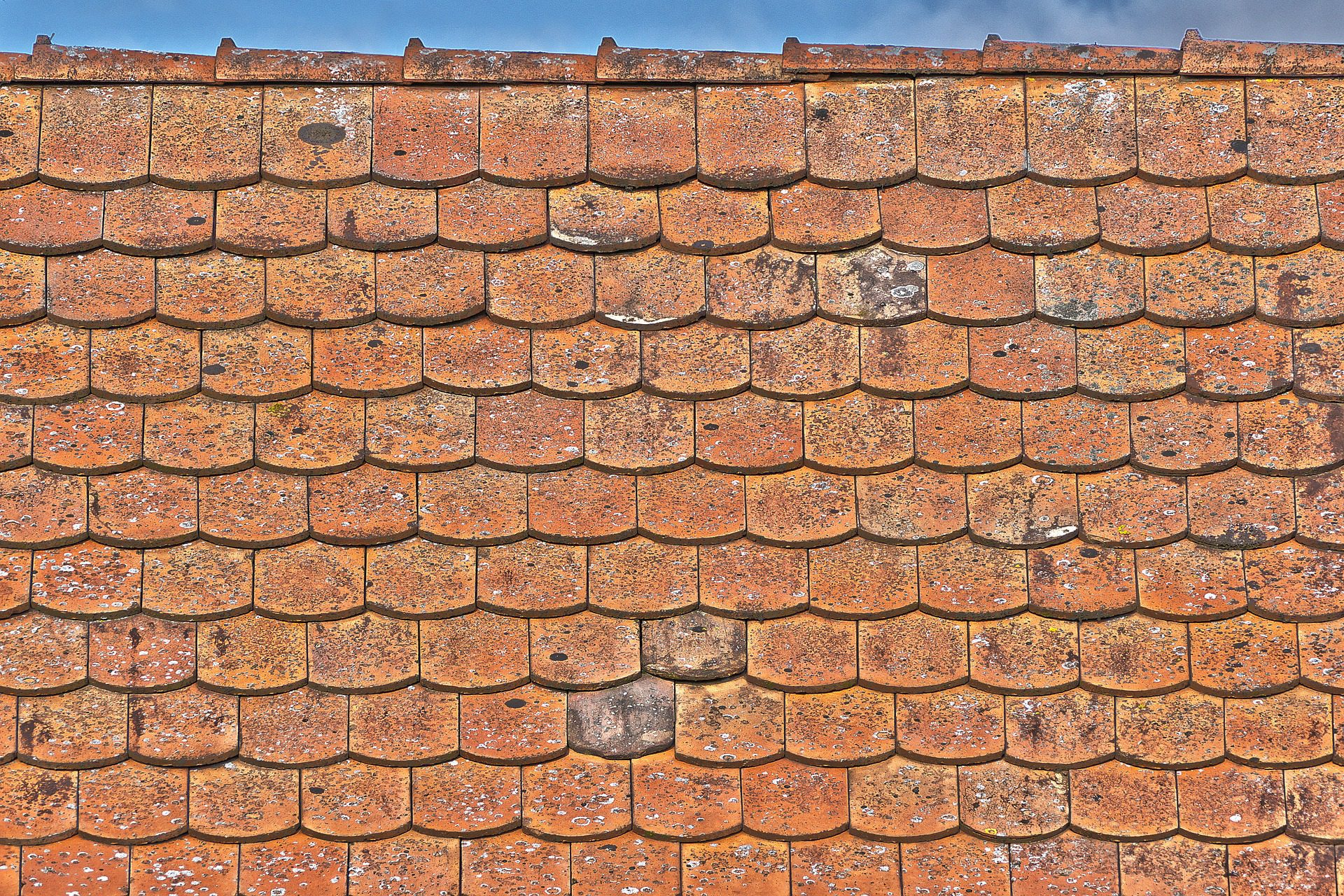 Old Roof Tiles Building House