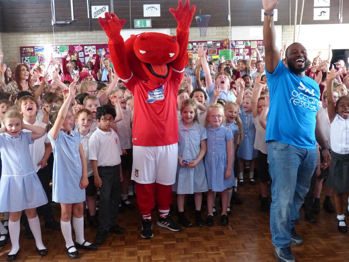 How these recycling stars brought the Premier League trophy to Wrexham