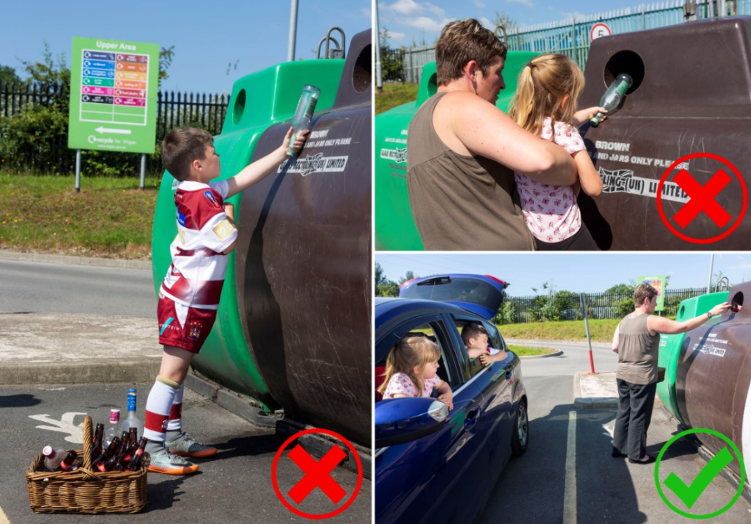 Be aware and take care at your local recycling centre