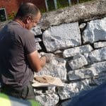 VIDEO: Trainees get to grips with lime mortar