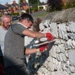 VIDEO: Trainees get to grips with lime mortar
