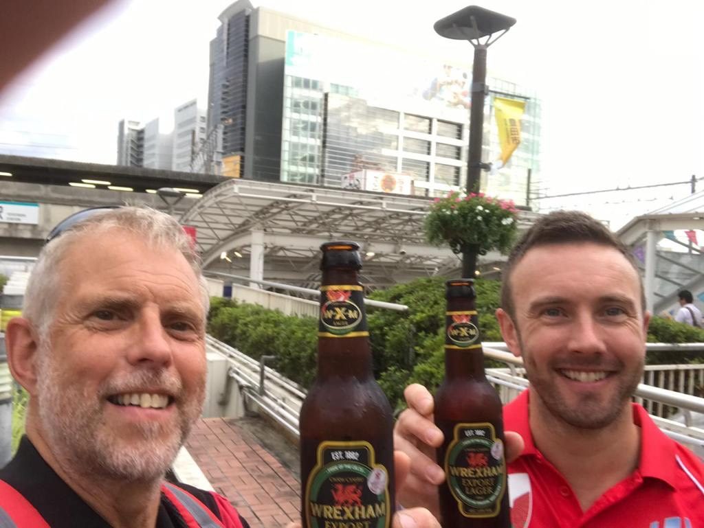 Wrexham Lager going down well in Japan
