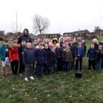 Gwenfro pupils plant an orchard!