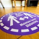 Social distancing sign