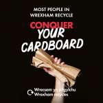 Conquer your cardboard…Be Mighty. Recycle.