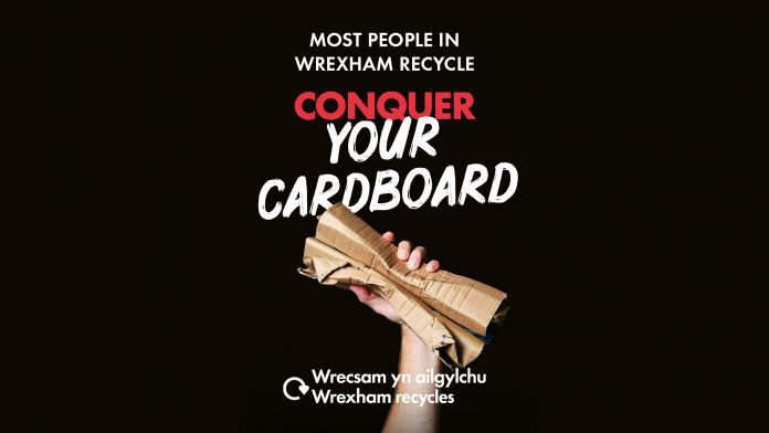 Conquer your cardboard…Be Mighty. Recycle.
