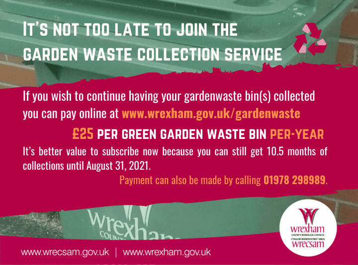 It’s not too late to join the garden waste collection service