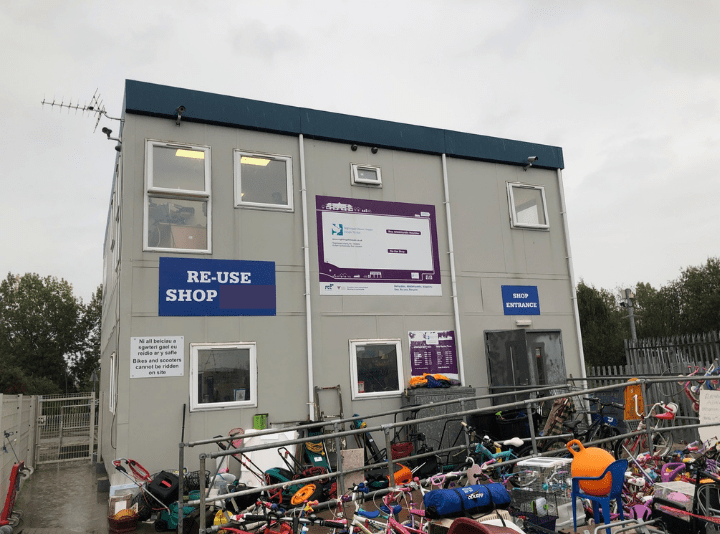 Re-use shop, Bryn Lane Recycling Centre