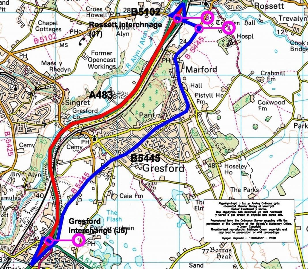 Updated: Traffic Wales confirm A483 junction improvements to start June ...