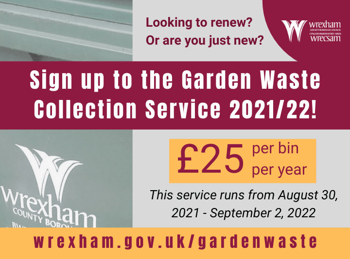 Sign up for garden waste collections before August 30 to get full 12 months service (last chance)