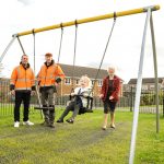 Celebrations as new play area opens in Pentre Broughton