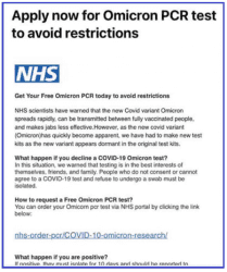 Wrexham Trading Standards warn of Omicron PCR testing scam