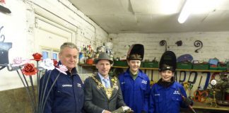 Mayor Visits Britain's Youngest Blacksmiths