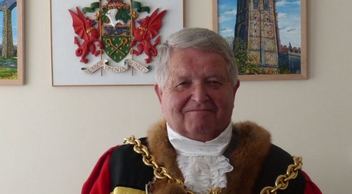 Mayor of Wrexham, Councillor Brian Cameron