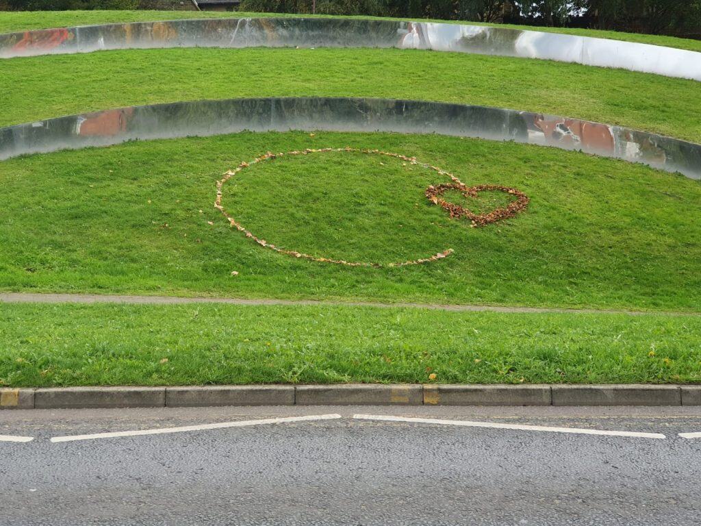 Lighting it green and making a swoosh for Recycle Week