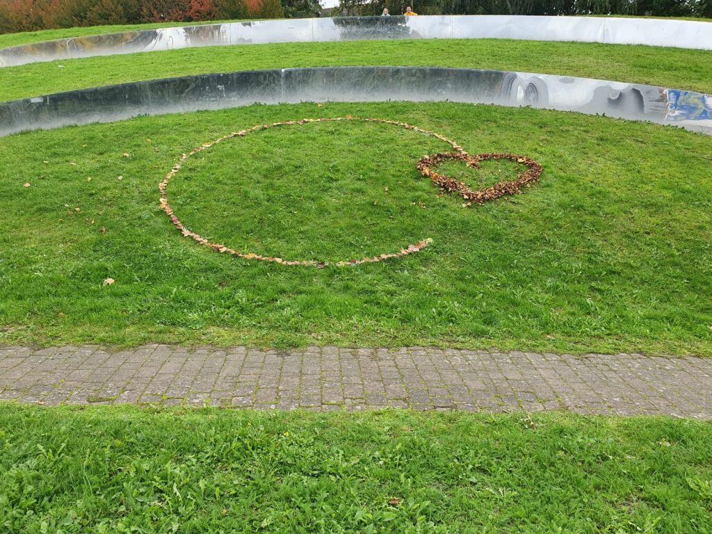 Lighting it green and making a swoosh for Recycle Week