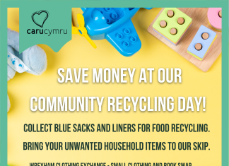 Caru Cymru Community Recycling Day in Brynteg