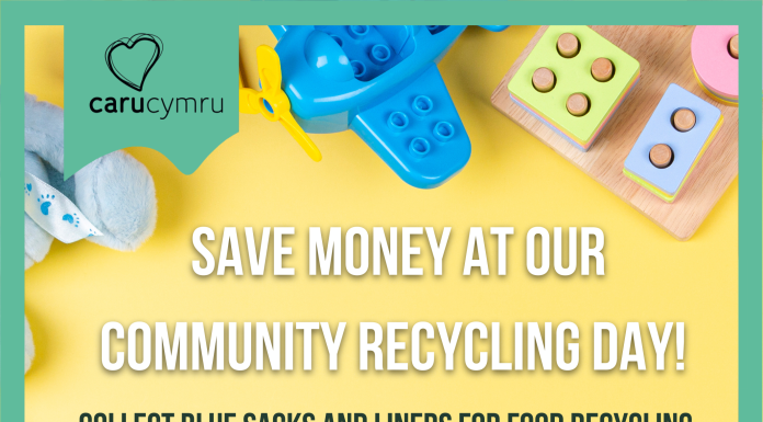 Caru Cymru Community Recycling Day in Brynteg