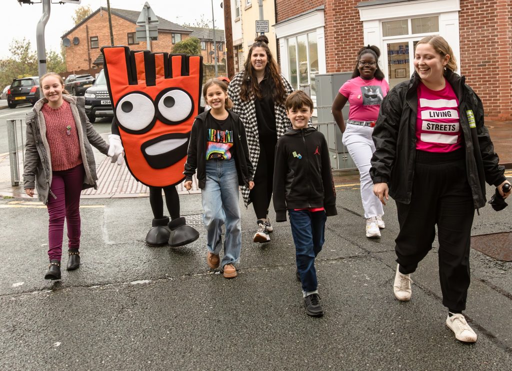 Wrexham pupils step up for International Walk to School Month