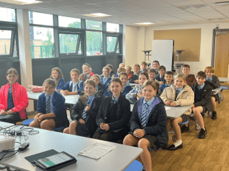 Pupils from the Rofft School at Digital Heroes training