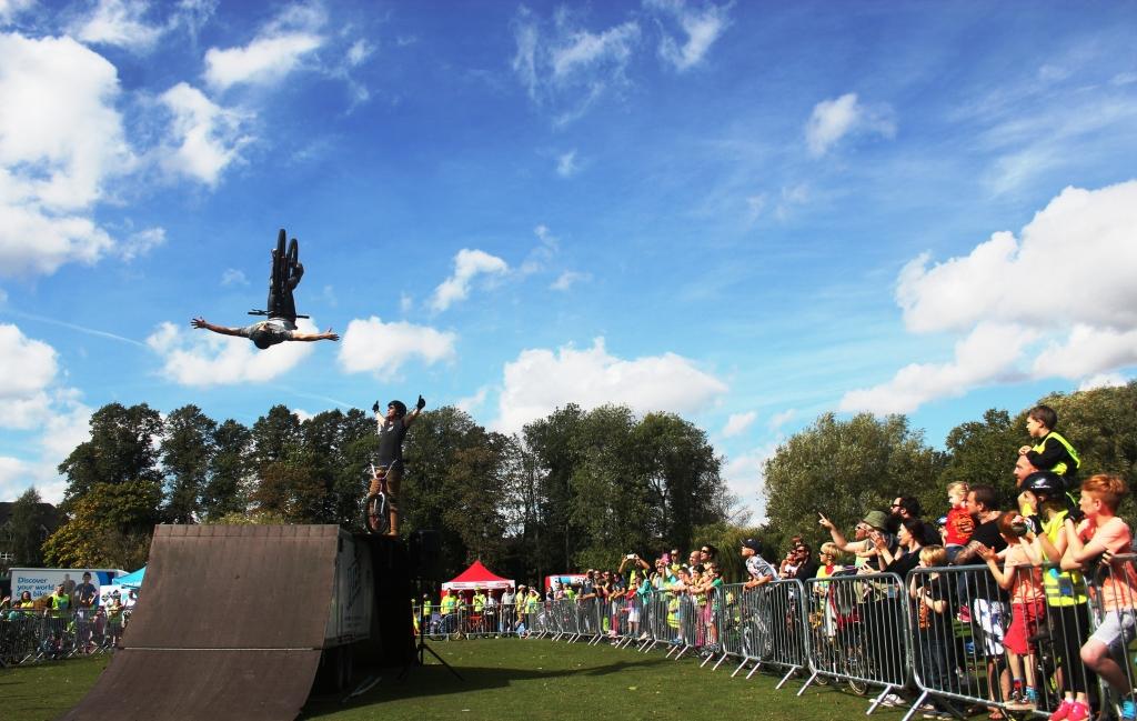 There'll be an amazing BMX stunt show on Llwyn Isaf when Wrexham hosts