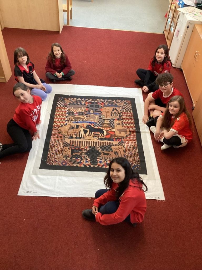 Schools create stunning patchworks inspired by the Wrexham Tailor’s Quilt