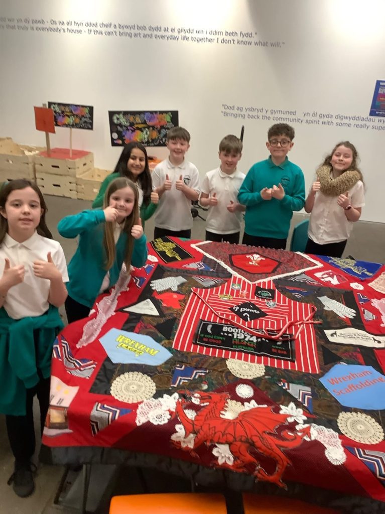 Schools create stunning patchworks inspired by the Wrexham Tailor’s Quilt