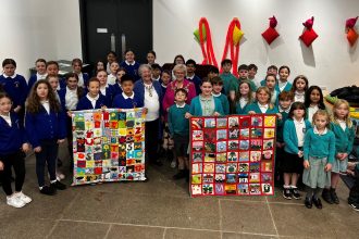 Schools create stunning patchworks inspired by the Wrexham Tailor’s Quilt