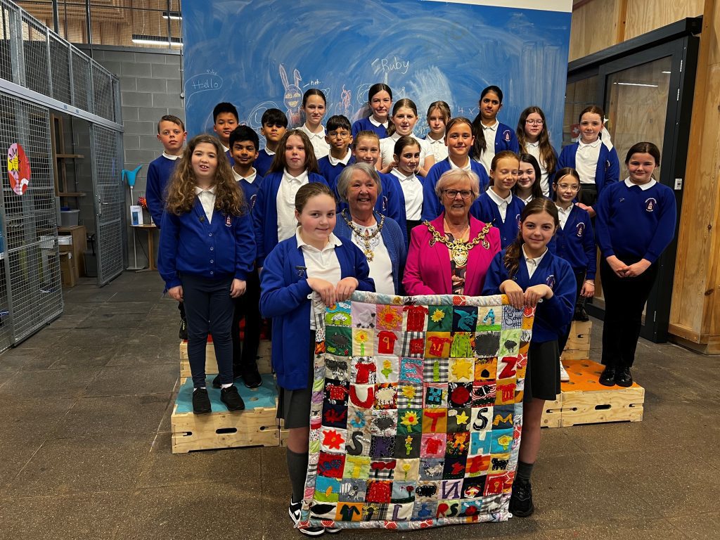 Schools create stunning patchworks inspired by the Wrexham Tailor’s Quilt