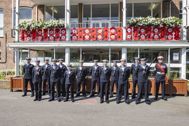 HMS Dragon crew Wrexham visit