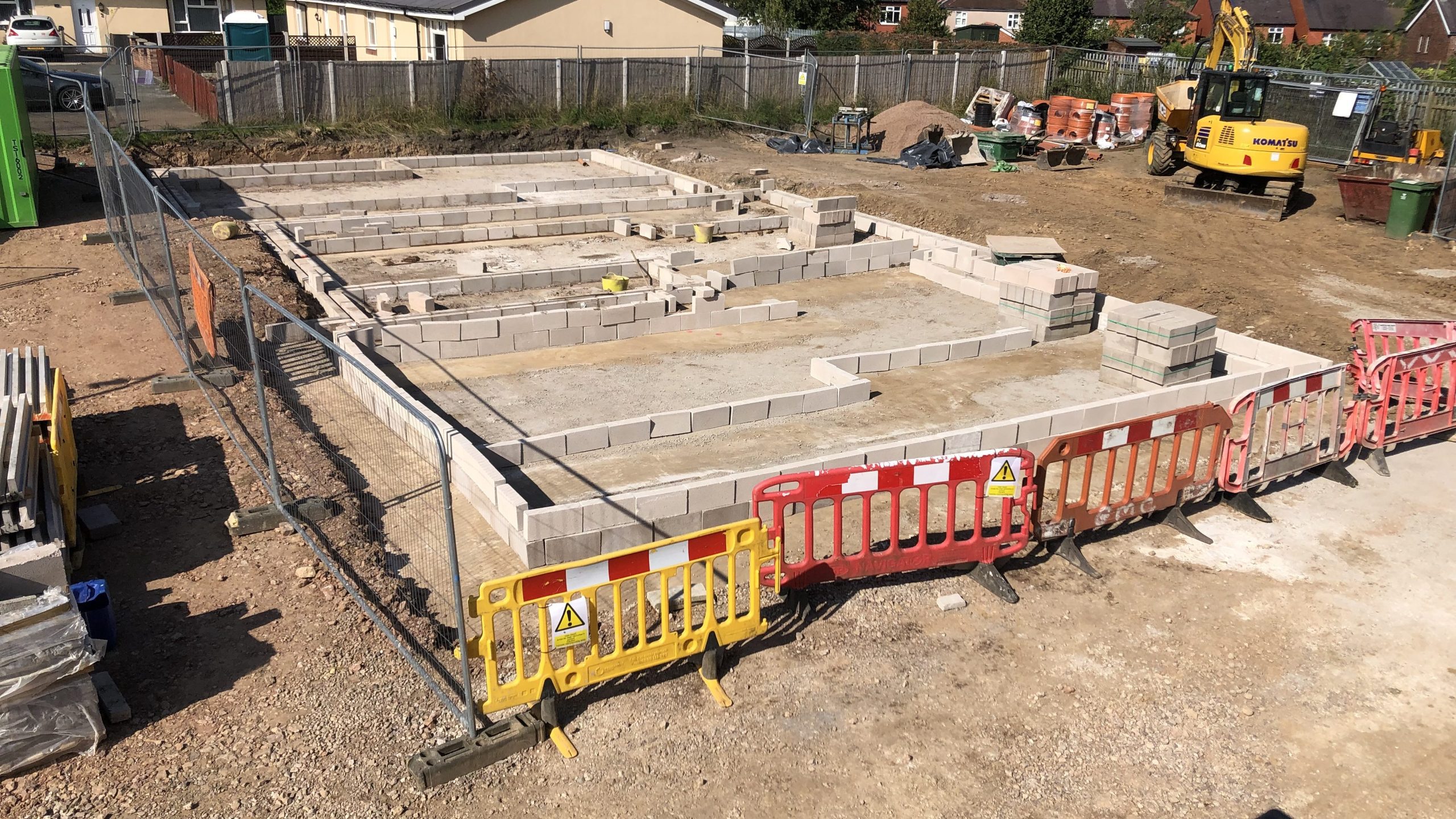 Footings of building 