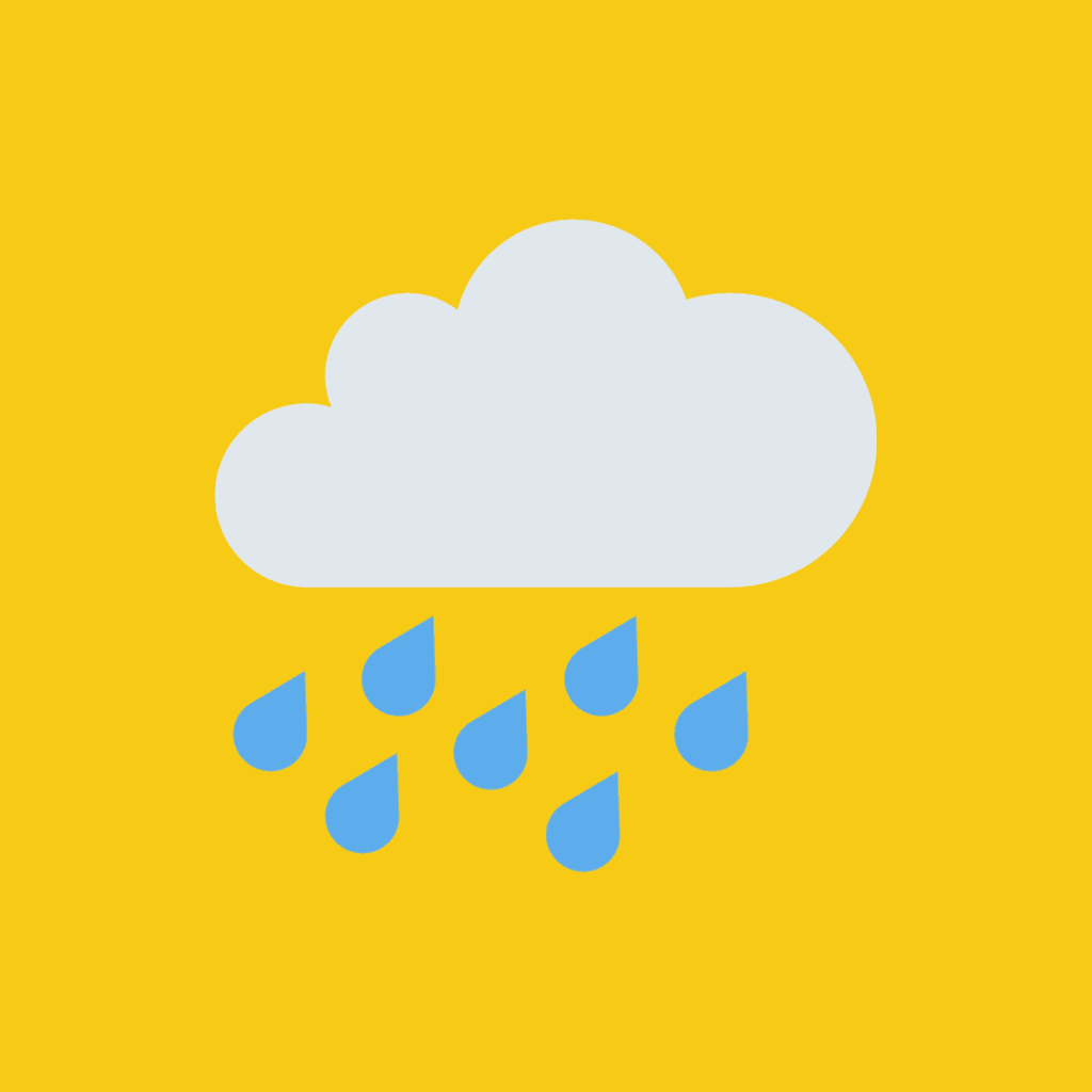 Weather alert - heavy rain