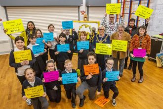 Wrexham School Unveils Collaborative Artwork