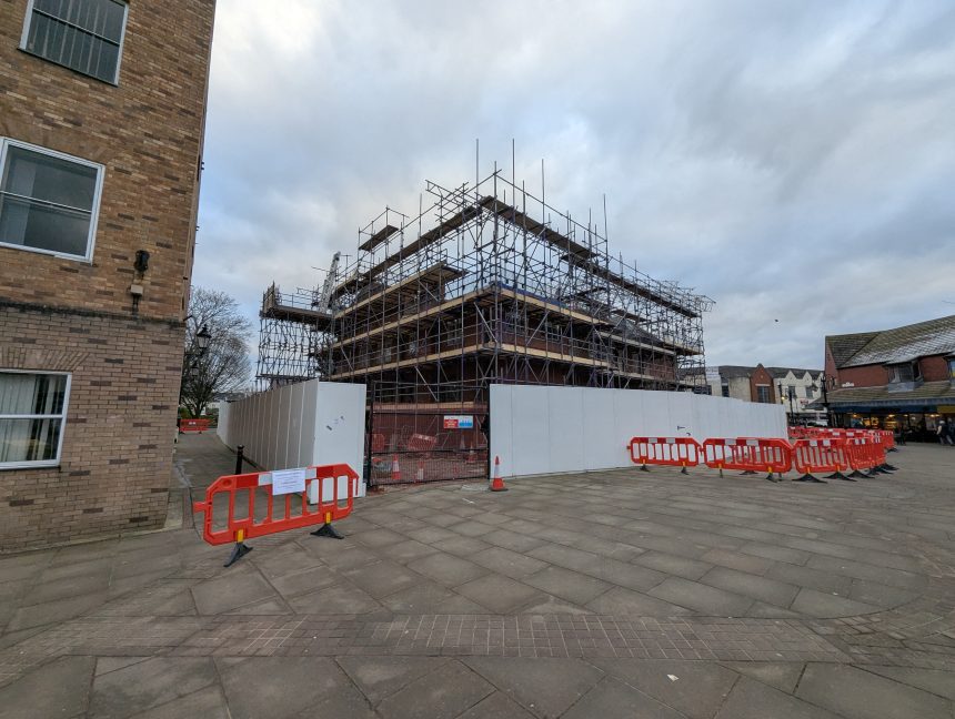 City centre footpath closure