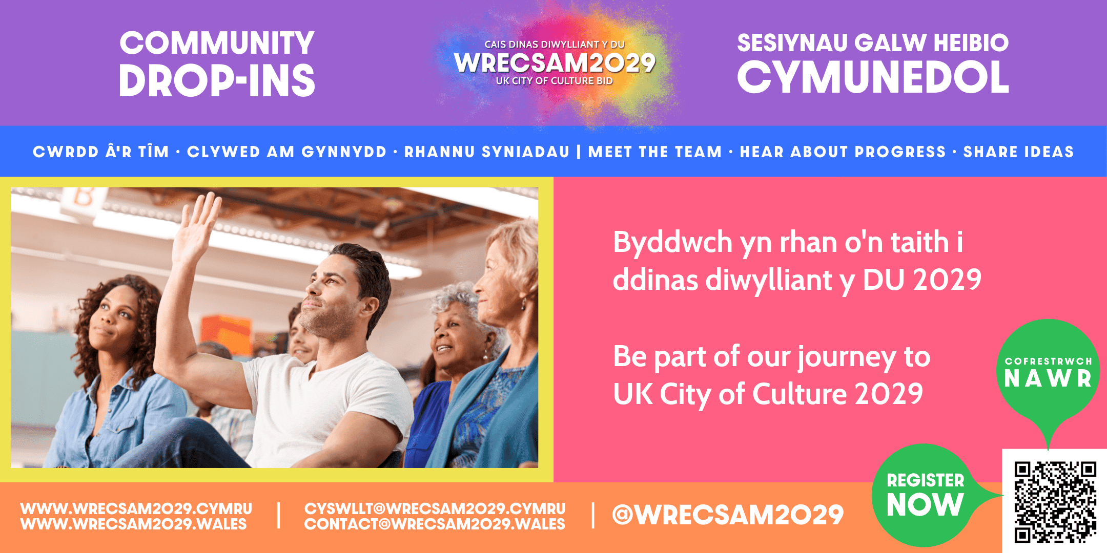 WRECSAM 2029 City of Culture bid community drop-ins