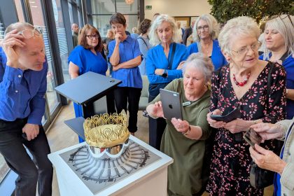 CROWN AND CHAIR PRESENTED TO WRECSAM EISTEDDFOD COMMITTEE