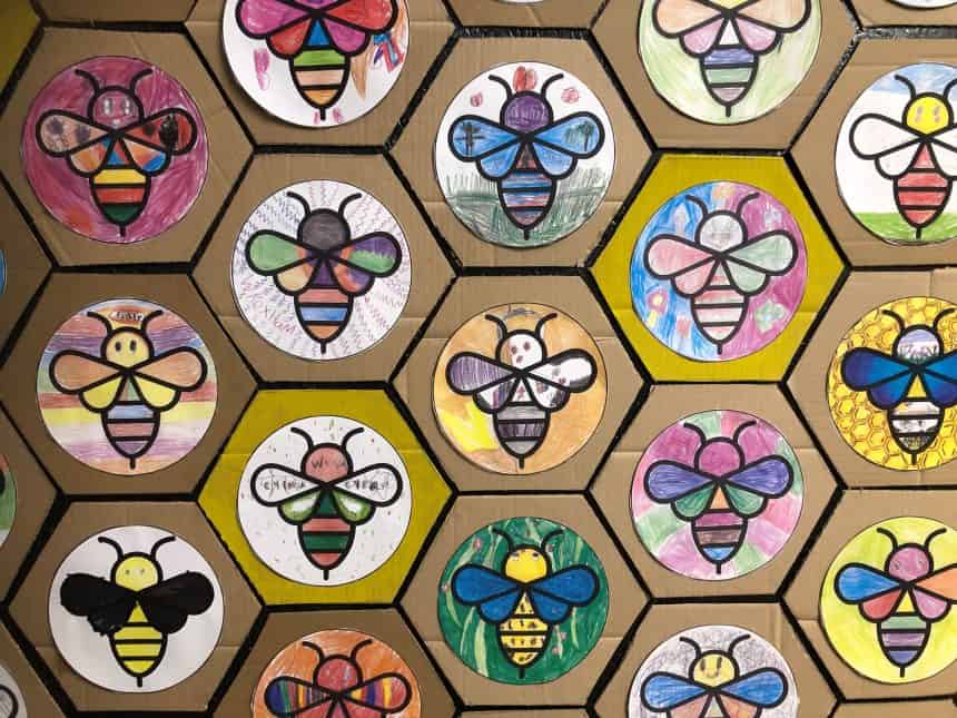 Wrexham City Centre Buzzes with Colourful Bee Trail to celebrate pollinators