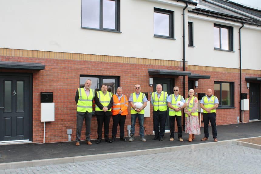 Wrexham Council’s First Sustainable Homes reach completion in Heol Offa, Johnstown