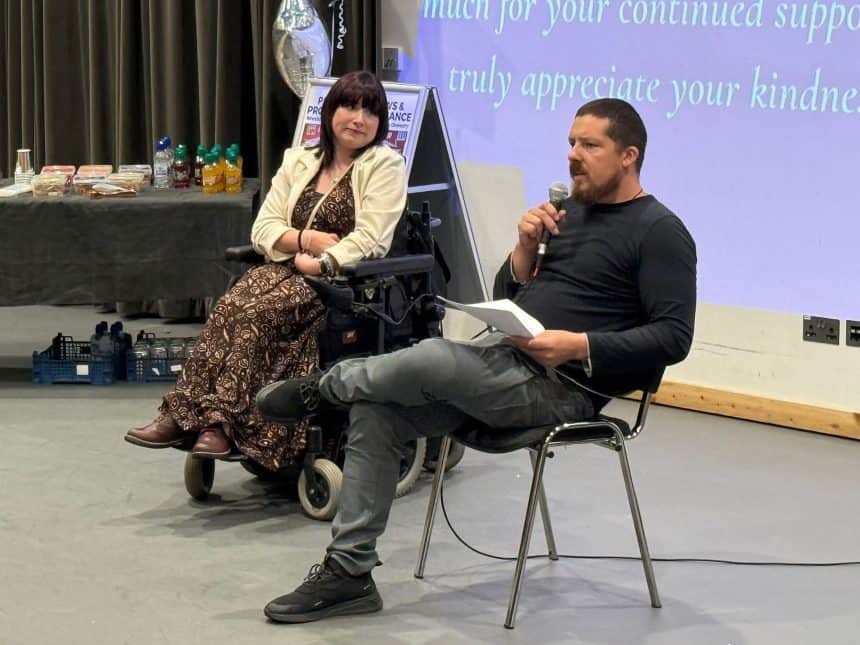 Samantha Maxwell local author book launched at Tŷ Pawb