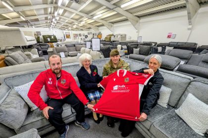 New kit for football team in Wrexham that brings together veterans from across the county