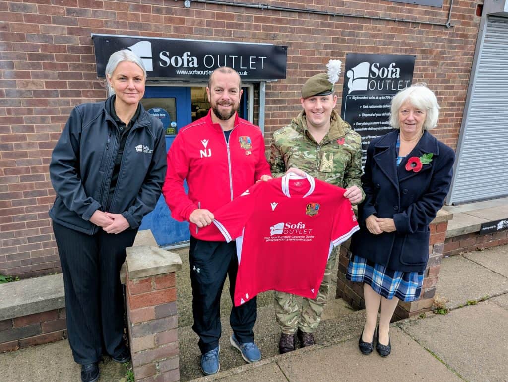 New kit for football team in Wrexham that brings together veterans from across the county