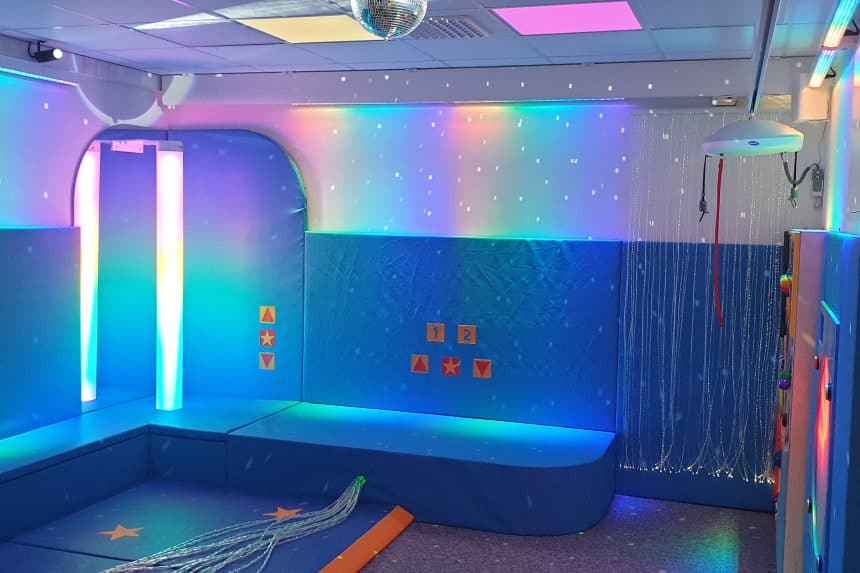 Wrexham Wellbeing Hub sensory room