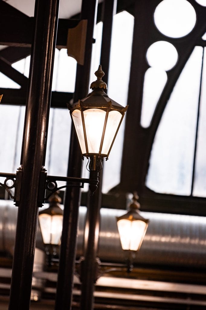 Traditional Metal Lamp in Wrexham Butchers Market