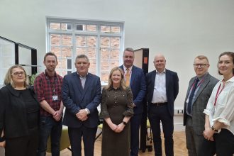 Jayme Bryant MS visits the Creative Hub in Wrexham