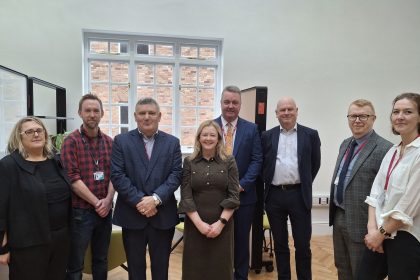 Jayme Bryant MS visits the Creative Hub in Wrexham