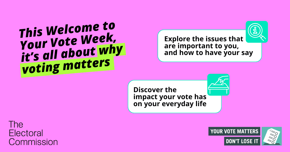 Welcome to your vote week