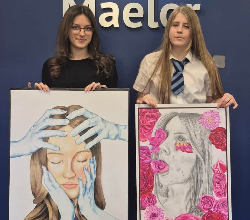 Maelor school students shortlisted for prestigious regional art prize